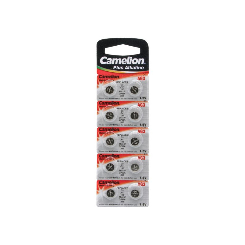 PILE BOUTON POUR MONTRE 1.5V-28mAh LR41/AG3 (10 pcs/bl)