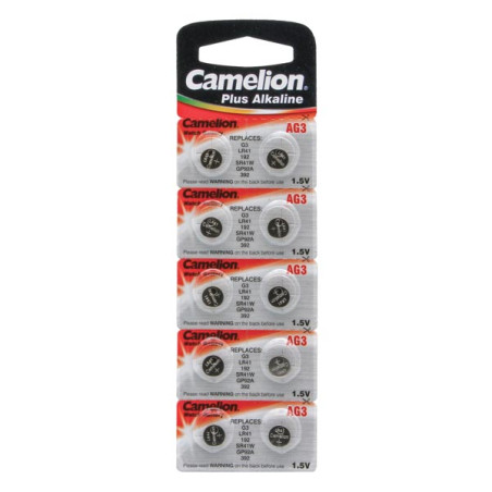 PILE BOUTON POUR MONTRE 1.5V-28mAh LR41/AG3 (10 pcs/bl) - Velleman