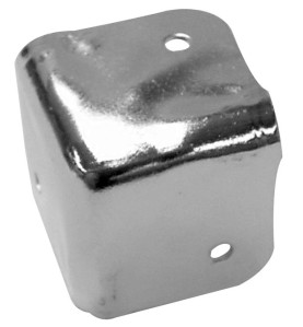 COIN DE PROTECTION POUR ENCEINTES, BLANC MÉTALLIQUE, 38 x 38mm x 90° -