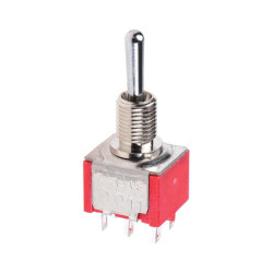 INVERSEUR TRIPOLAIRE VERTICAL DPDT ON-ON-ON - Velleman