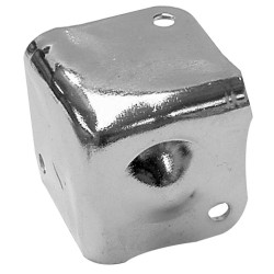 COIN DE PROTECTION POUR ENCEINTES, BLANC METALLIQUE, 38 x 38mm x 90° -