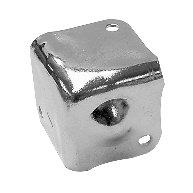COIN DE PROTECTION POUR ENCEINTES, BLANC METALLIQUE, 38 x 38mm x 90°