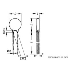 VDR 40VCA/56VCC PAS=7.5mm