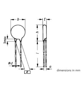 VDR 40VCA/56VCC PAS=7.5mm - Velleman