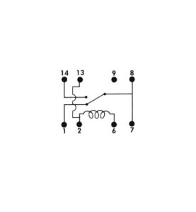 DIL RELAIS 0.5A/10W max. 1 x REPOS-TRAVAIL 24Vcc - Velleman