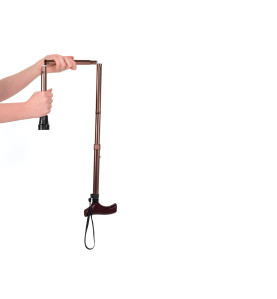 Canne de marche pliable - bronze - PRL