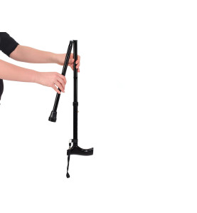 Canne de marche pliable - noire - PRL
