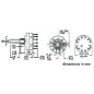 COMMUTATEUR ROTATIF 1 CIRCUIT / 12 POSITIONS - COSSES A SOUDER