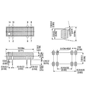 DIL RELAIS 0.5A/10W max. 1 x TRAVAIL 5Vcc - Velleman