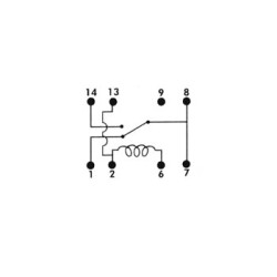 DIL RELAIS 0.5A/10W max. 1 x REPOS-TRAVAIL 5Vcc