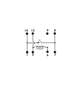 DIL RELAIS 0.5A/10W max. 1 x TRAVAIL 12Vcc - Velleman