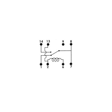 DIL RELAIS 0.5A/10W max. 1 x REPOS-TRAVAIL 12Vcc
