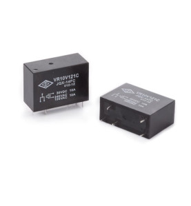 RELAIS VERTICAL 10A/30VCC-220VCA,1 x REPOS-TRAVAIL 12Vcc - Velleman