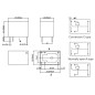 DIL RELAIS 3A/150VCA 1 x REPOS-TRAVAIL 12Vcc