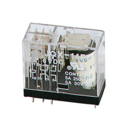 RELAIS VERTICAL 5A/30VCC-220VCA 2 x REPOS-TRAVAIL 12Vcc - Velleman