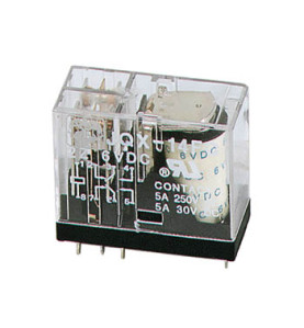 RELAIS VERTICAL 5A/30VCC-220VCA 2 x REPOS-TRAVAIL 12Vcc - Velleman
