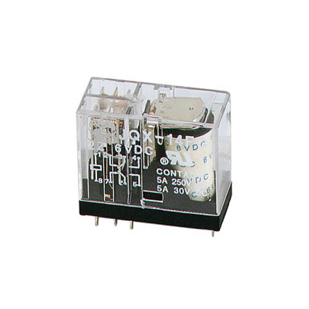RELAIS VERTICAL 5A/30VCC-220VCA 2 x REPOS-TRAVAIL 24Vcc - Velleman