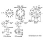 COMMUTATEUR ROTATIF 2 CIRCUITS / 6 POSITIONS - MONTAGE CI