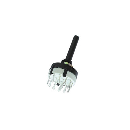 COMMUTATEUR ROTATIF 3 CIRCUITS / 4 POSITIONS - COSSES A SOUDER - Velle