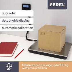 Balance postale numérique avec affichage externe - 100 kg / 10 g