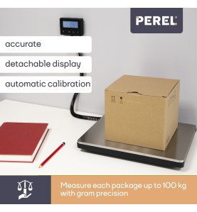 Balance postale numérique avec affichage externe - 100 kg / 10 g - Vel