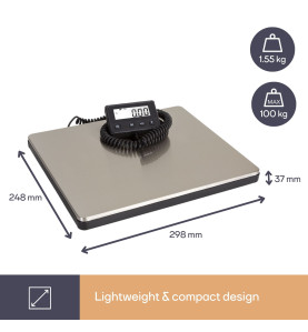 Balance postale numérique avec affichage externe - 100 kg / 10 g - Vel