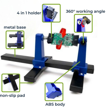 SUPPORT ÉTAU POUR CIRCUIT IMPRIMÉ - Velleman