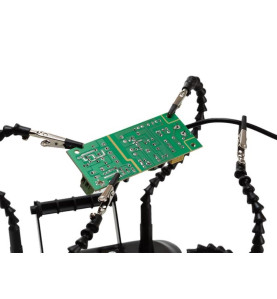 Troisième Main avec 4 Bras et Support d'Étain à Souder - Velleman