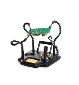 Troisième Main avec 4 Bras et Support d'Étain à Souder - Velleman