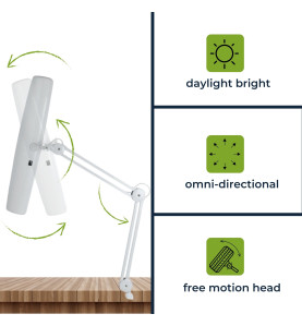 Lampe de bureau - 3 x 14 W - blanc - Velleman