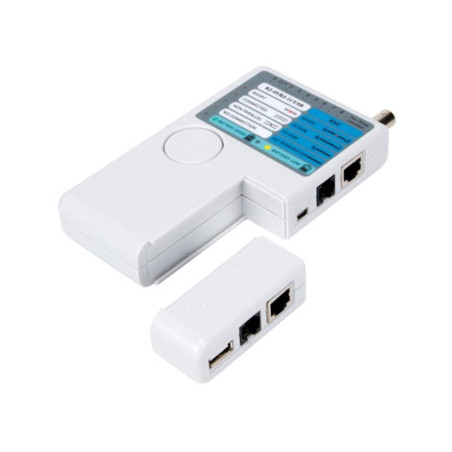 Testeur USB/LAN voor USB-A, MINI-USB-B, BNC, RJ45, RJ12, RJ11, RJ10