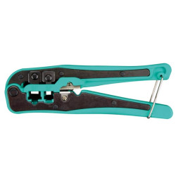 PINCE A SERTIR/COUPER POUR CONNECTEURS MODULAIRES 4P2C, 4P4C (RJ10), 6