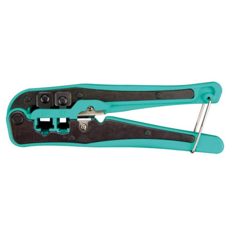 PINCE A SERTIR/COUPER POUR CONNECTEURS MODULAIRES 4P2C, 4P4C (RJ10), 6