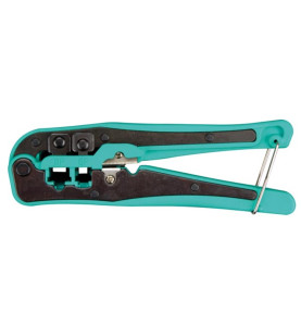 PINCE A SERTIR/COUPER POUR CONNECTEURS MODULAIRES 4P2C, 4P4C (RJ10), 6