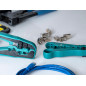 PINCE A SERTIR/COUPER POUR CONNECTEURS MODULAIRES 4P2C, 4P4C (RJ10), 6P4C (RJ11), 6P6C (RJ12), 8P8C (RJ45)