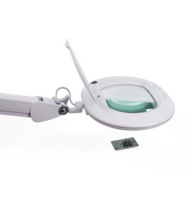 Lampe de bureau LED avec loupe - dimmable - 5 dioptries - 60 LED - bla