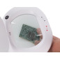 Lampe de bureau LED avec loupe - dimmable - 5 dioptries - 60 LED - blanc chaud et froid