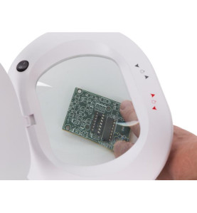 Lampe de bureau LED avec loupe - dimmable - 5 dioptries - 60 LED - bla