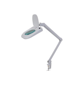 Lampe de travail de bureau à LED avec loupe - 5 dioptries - 10 W - 60 