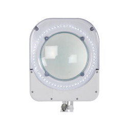 Lampe de travail de bureau à LED avec loupe - 5 dioptries - 10 W - 60 LED - blanc