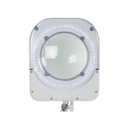 Lampe de travail de bureau à LED avec loupe - 5 dioptries - 10 W - 60 LED - blanc