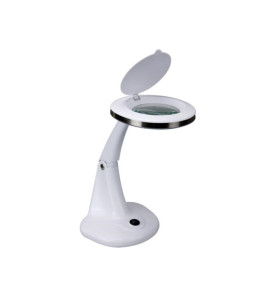 LAMPE-LOUPE LED 3 + 12 DIOPTRES - 6 W - 30 LEDs -  BLANC - Velleman