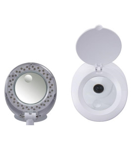 LAMPE-LOUPE LED 3 + 12 DIOPTRES - 6 W - 30 LEDs -  BLANC - Velleman