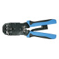 PINCE A SERTIR PROFESSIONNELLE POUR CONNECTEURS MODULAIRES 4P4C (RJ10), 6P4C (RJ11), 8P8C (RJ45), DEC