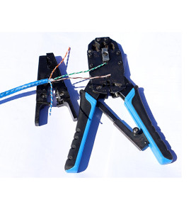 PINCE A SERTIR PROFESSIONNELLE POUR CONNECTEURS MODULAIRES 4P4C (RJ10)
