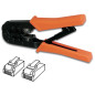 PINCE A SERTIR POUR CONNECTEURS MODULAIRES 6P4C (RJ11), 6P6C (RJ12), 8P8C (RJ45)