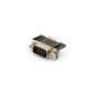 CONNECTEUR SUB-D 15 BROCHES - HAUTE DENSITE - POUR MONTAGE SUR CIRCUIT IMPRIME