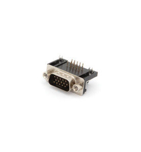 CONNECTEUR SUB-D 15 BROCHES - HAUTE DENSITE - POUR MONTAGE SUR CIRCUIT