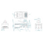 FICHE MODULAIRE RJ45 8P8C POUR CABLES RONDS BLINDES