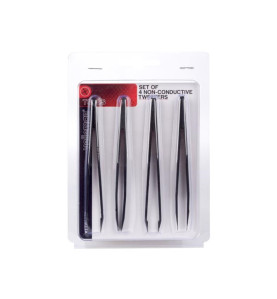 JEU DE 4 PINCETTES NON CONDUCTRICES - Velleman